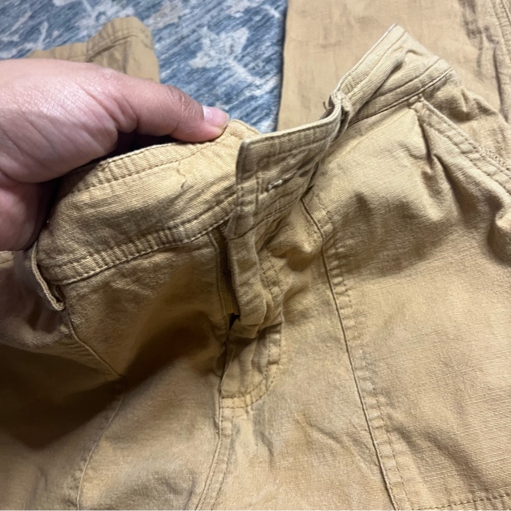 Grace Karin Women's Khaki Chinos Small Missing Button - Picture 3 of 7